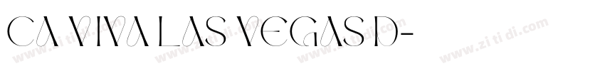 CA Viva Las Vegas D字体转换